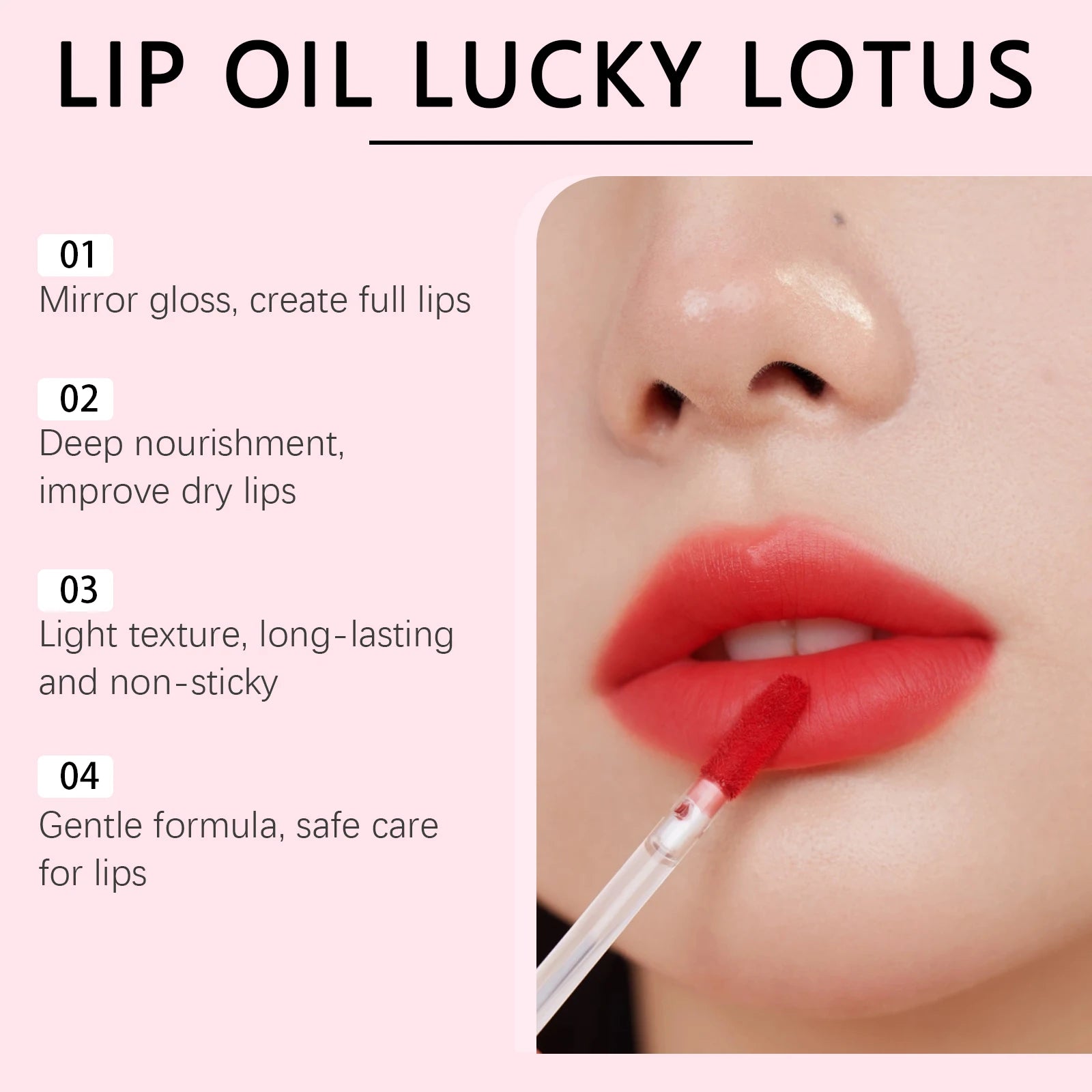 Mirror Lipstick for High-Shine Finish Hydrating Lip Plumping Moisturizing Long Lasting Waterproof Non-stick Lip Oil Makeup 150ml Zpaxo