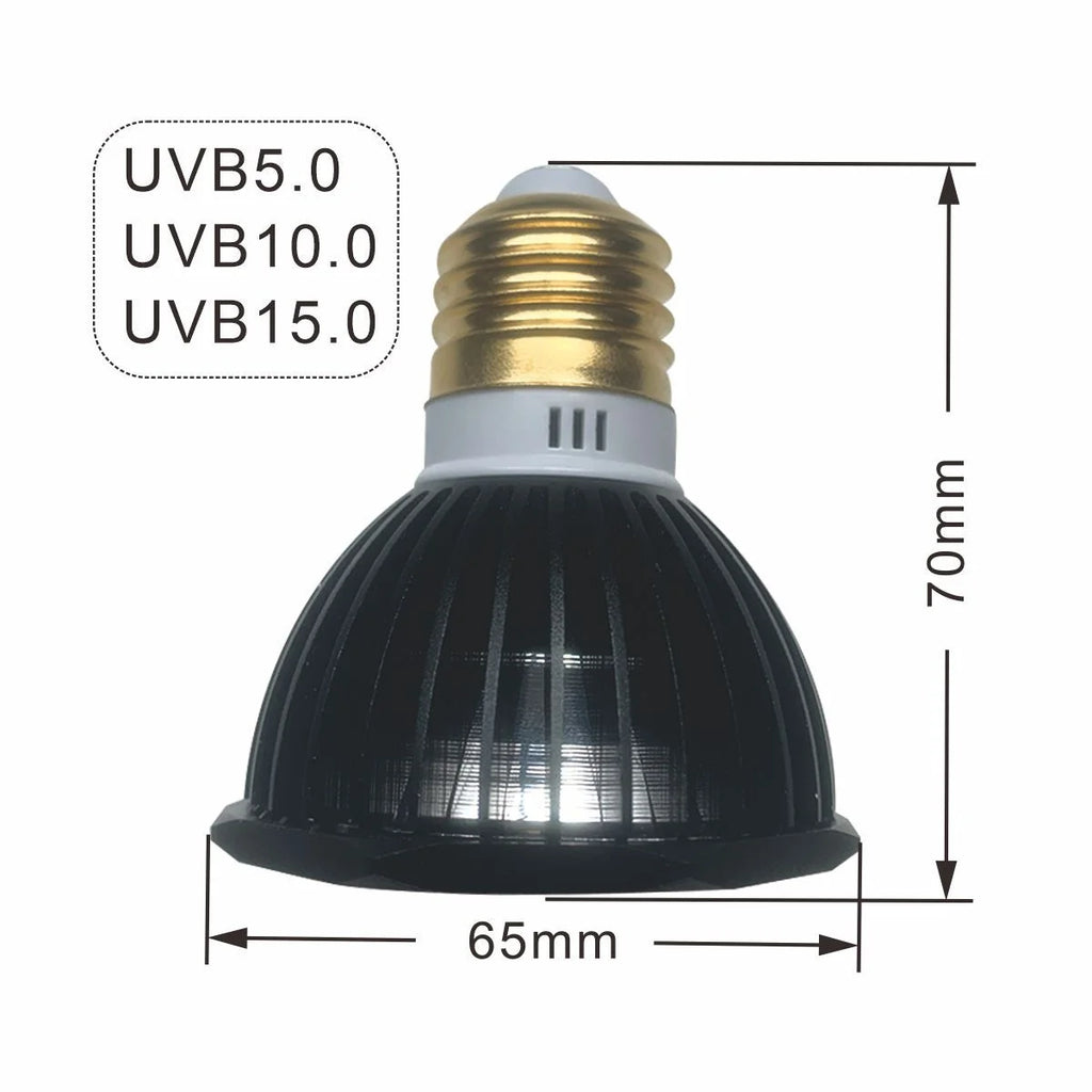 UVB UVA LED Reptile Basking Light – Turtle & Lizard Sun Lamp Reptile Basking Lamp Zpaxo