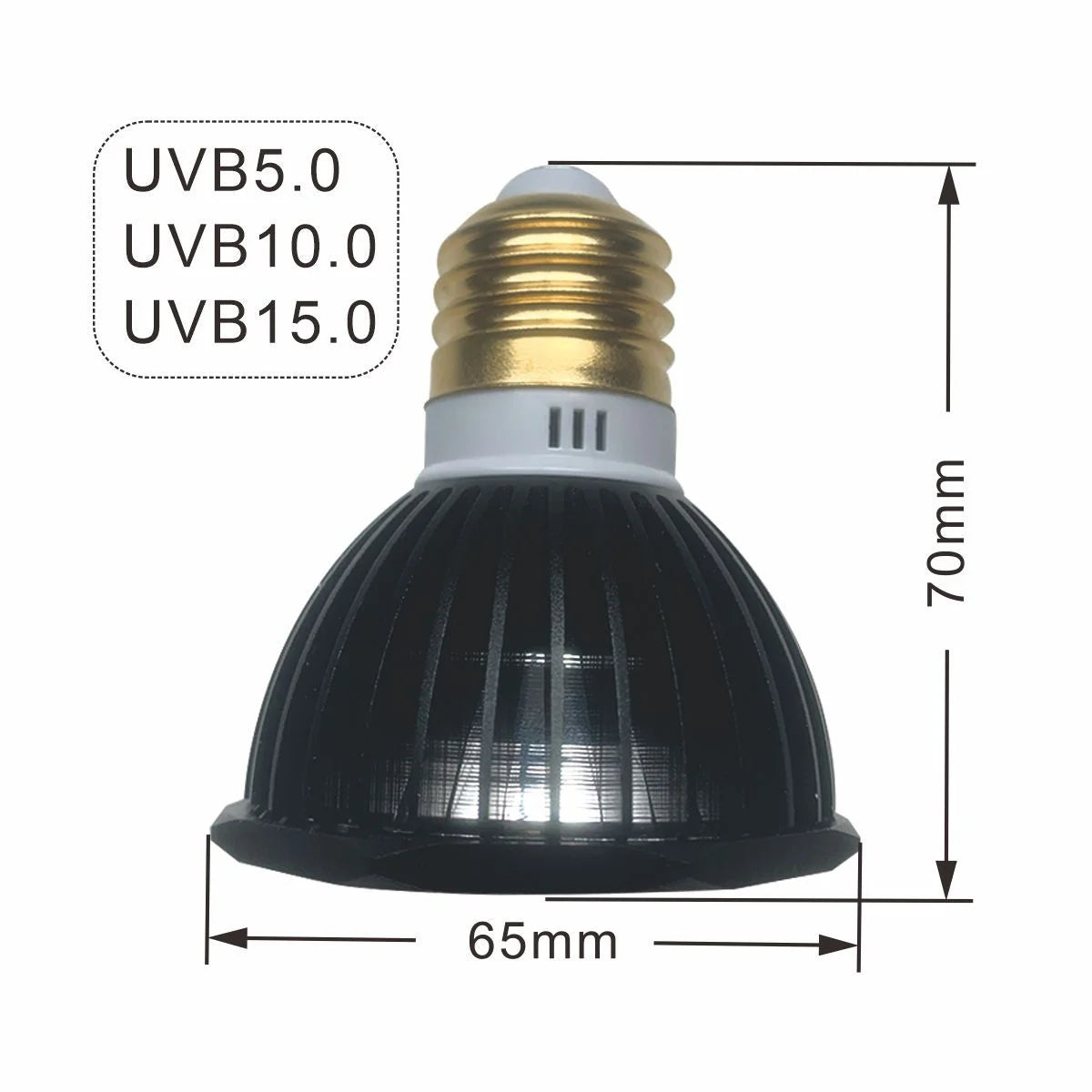 UVB UVA LED Reptile Basking Light – Turtle & Lizard Sun Lamp Reptile Basking Lamp Zpaxo