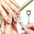 Double Head Cat Eye Nail Magnet Ear Hollow Strong Ring Magnetic Tool