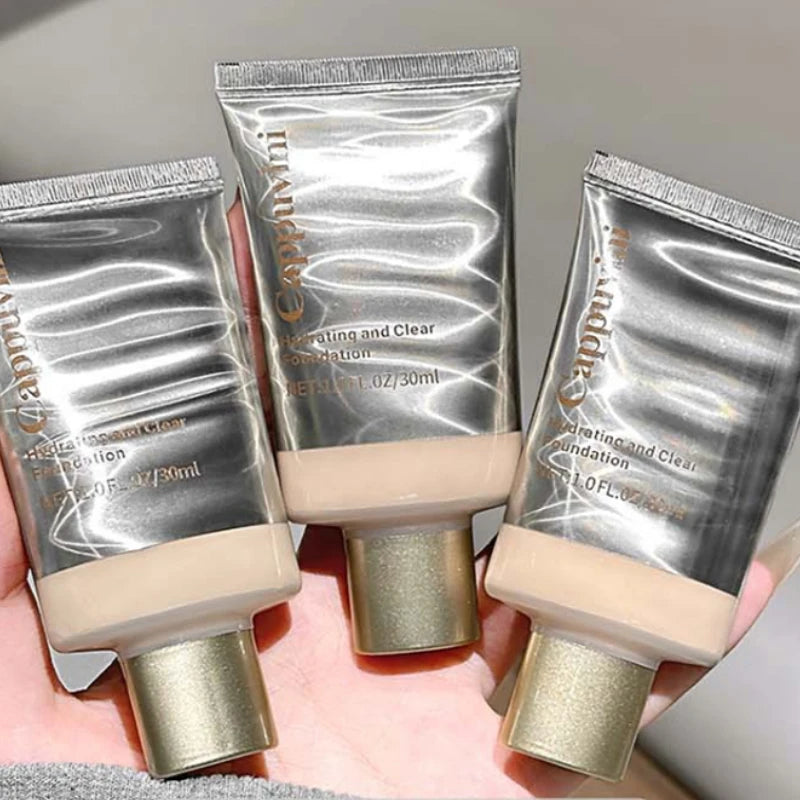 CAPPUVINI Moisturizing and Clearing Foundation Liquid-Moisturizing,Fine and Smooth, Nourishes Skin,Provides Natural Concealment Zpaxo