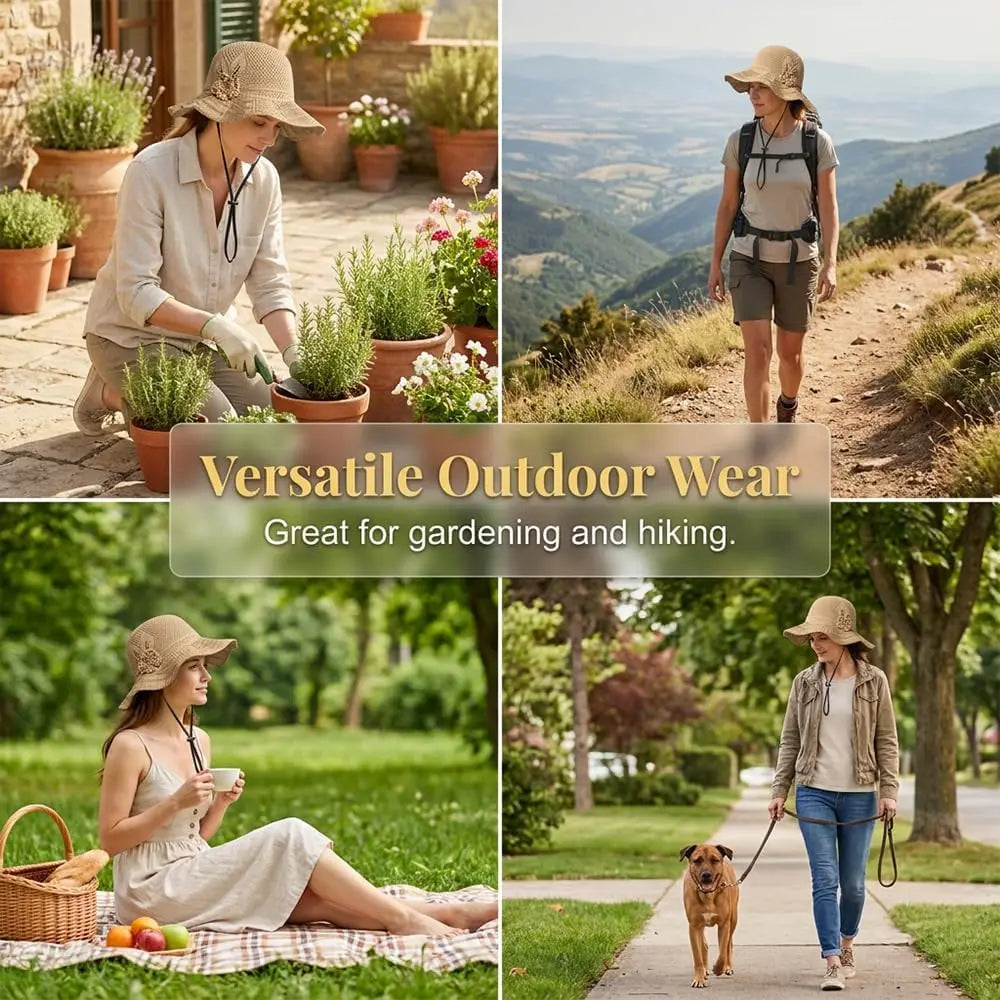 Elegant Woven Straw Sun Hat 2026 Hats Women Womens Packable Travel Zpaxo