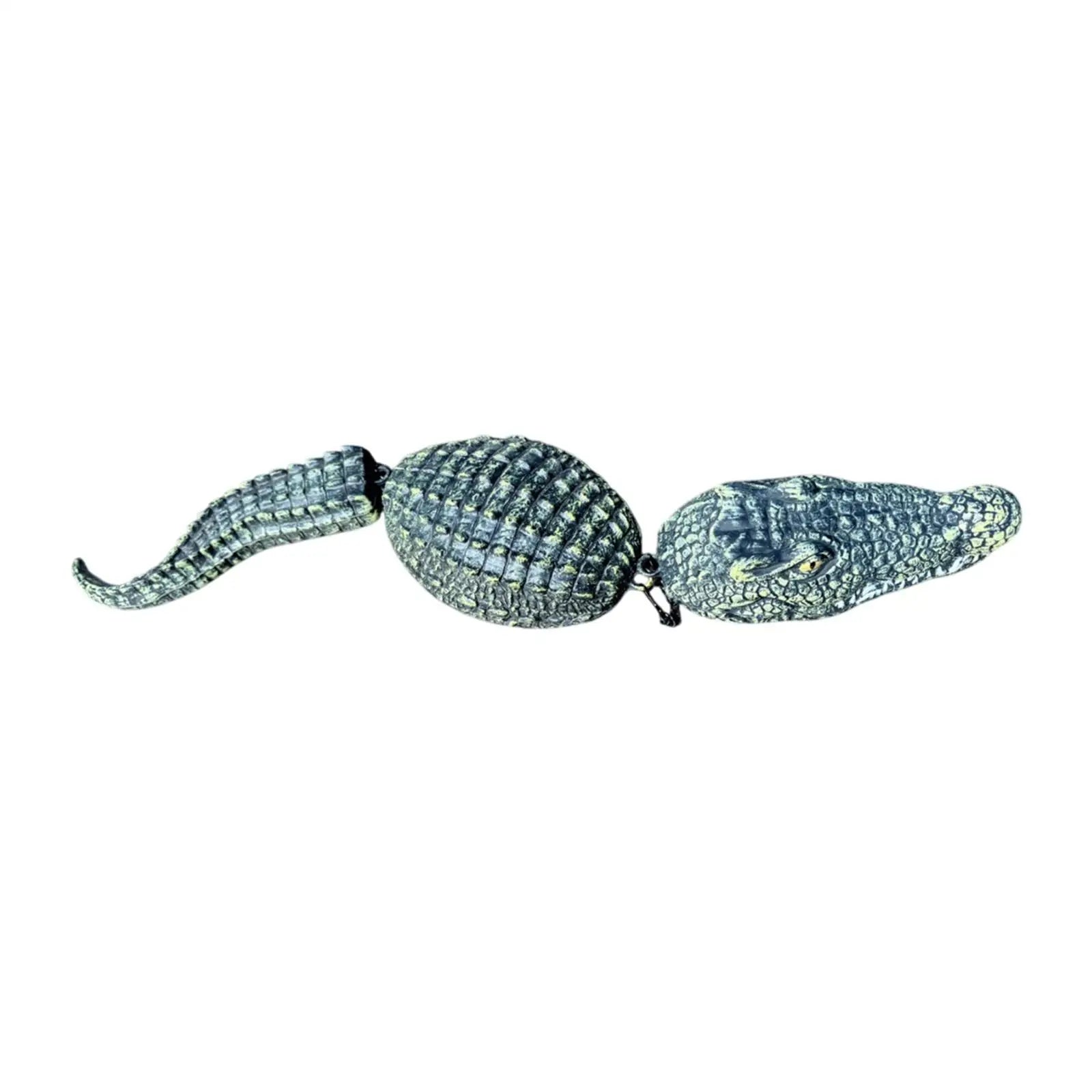 Pool Floating Crocodile Decoy Deterrent Ducks Realistic Alligator Zpaxo Gray Green