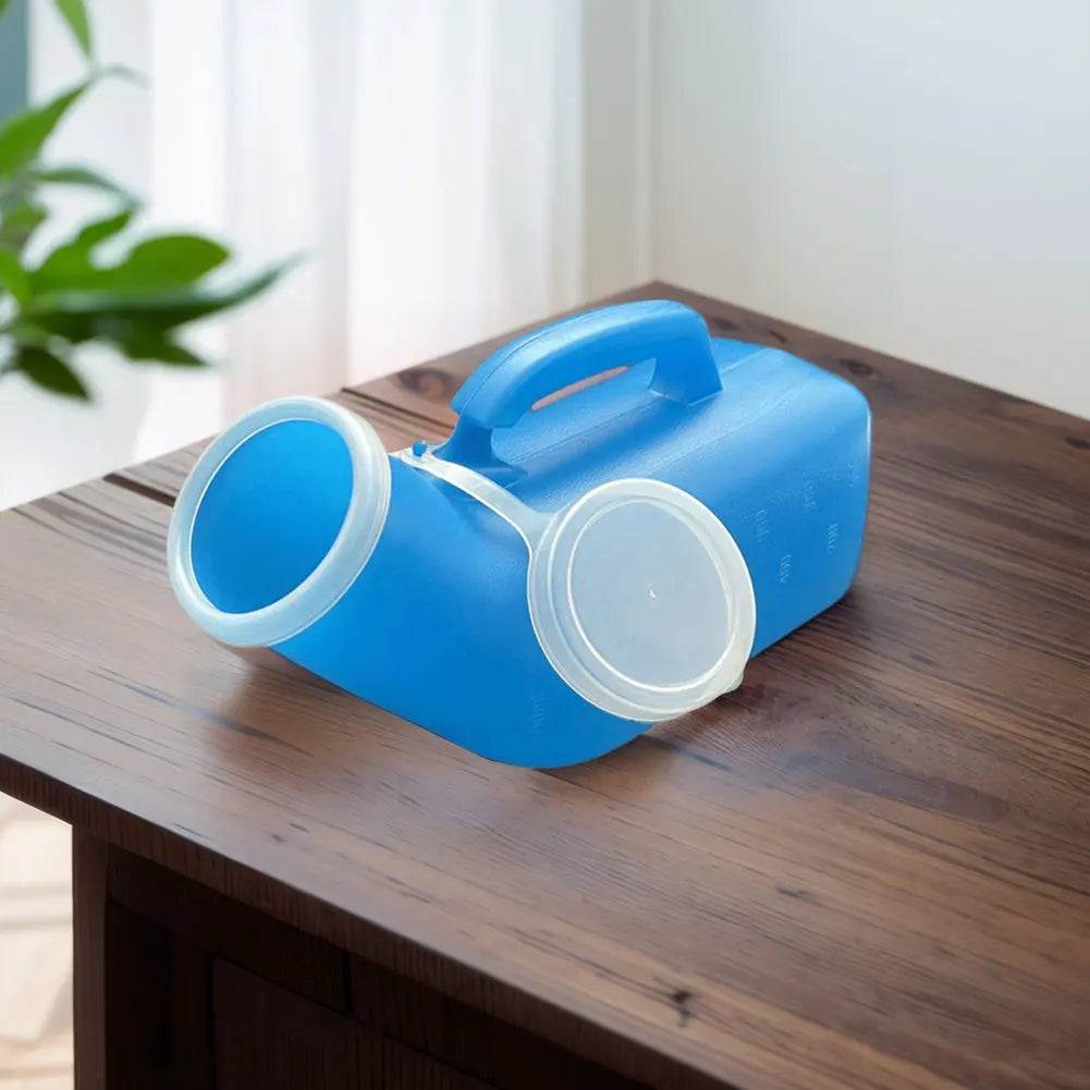 1-10PCS Urinals for Men Spill Proof Pee Container 1200ml Plastic Mens Bedpan Bottle with Lid for Car Elderly and Incontinence Zpaxo