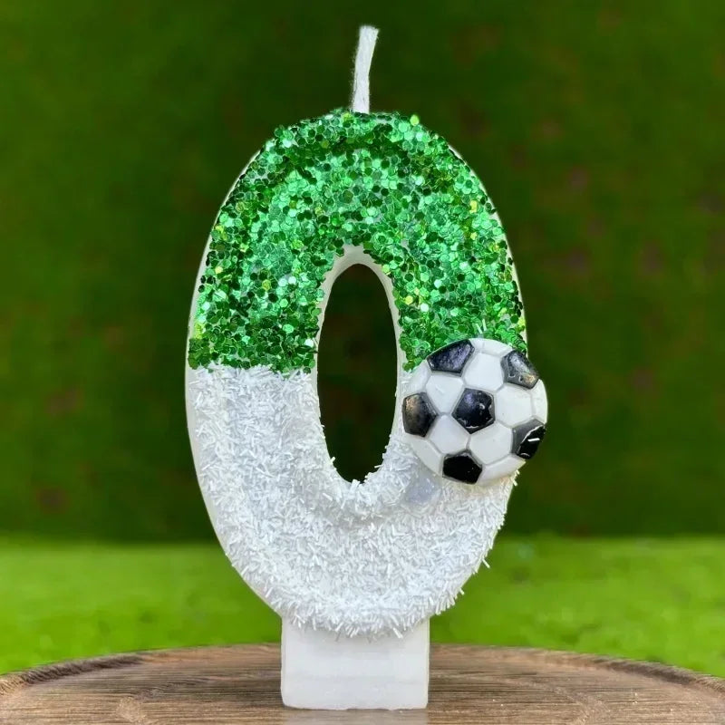 Football Number Birthday Candles – Kids Cake Party Decor Birthday Cake Candles Zpaxo 0