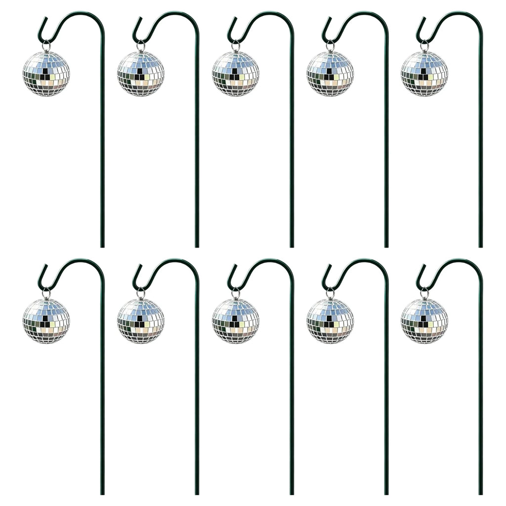 Reflective Disco Ball Garden Spike Stake Mini Mirror Outdoor