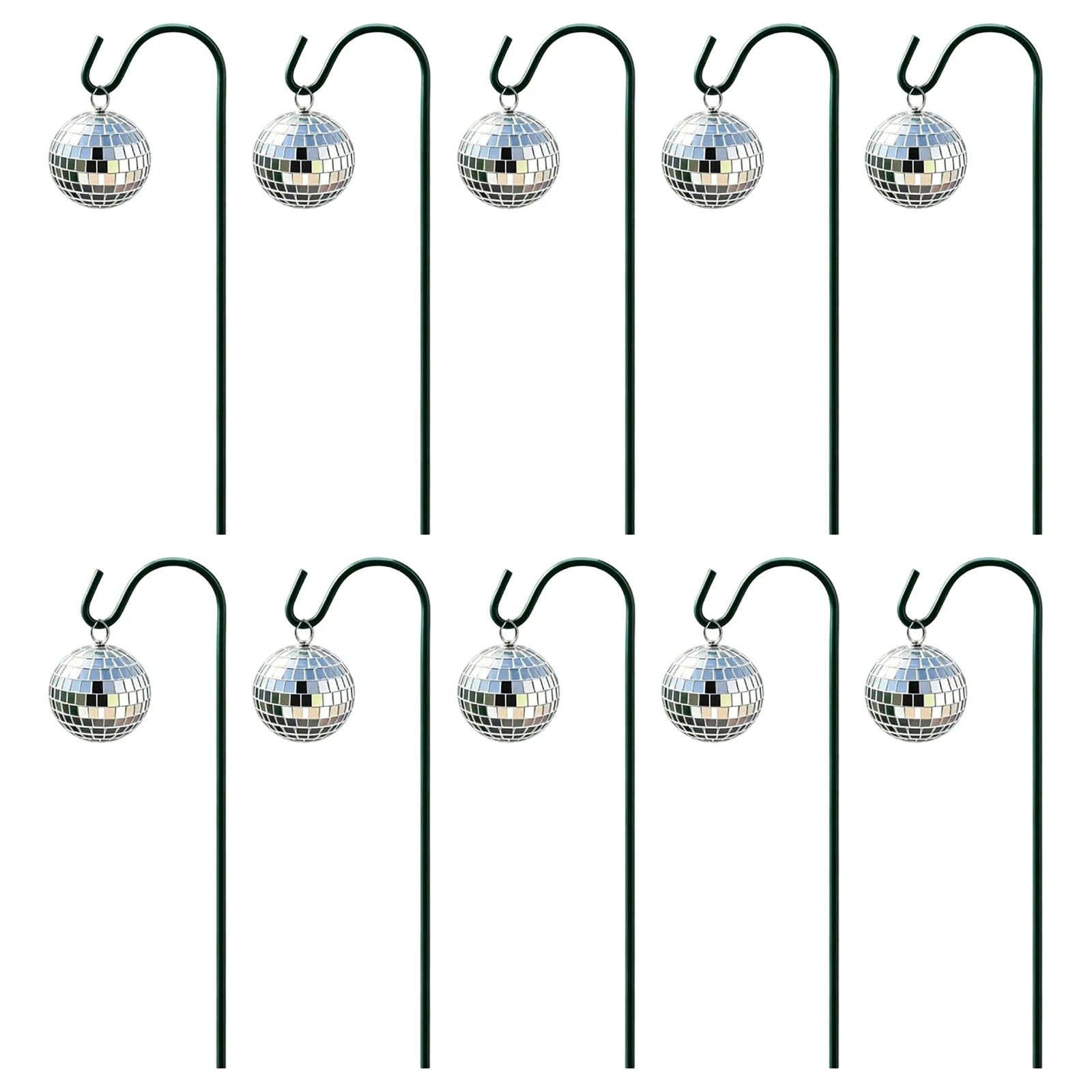 Reflective Disco Ball Garden Spike Stake Mini Mirror Outdoor