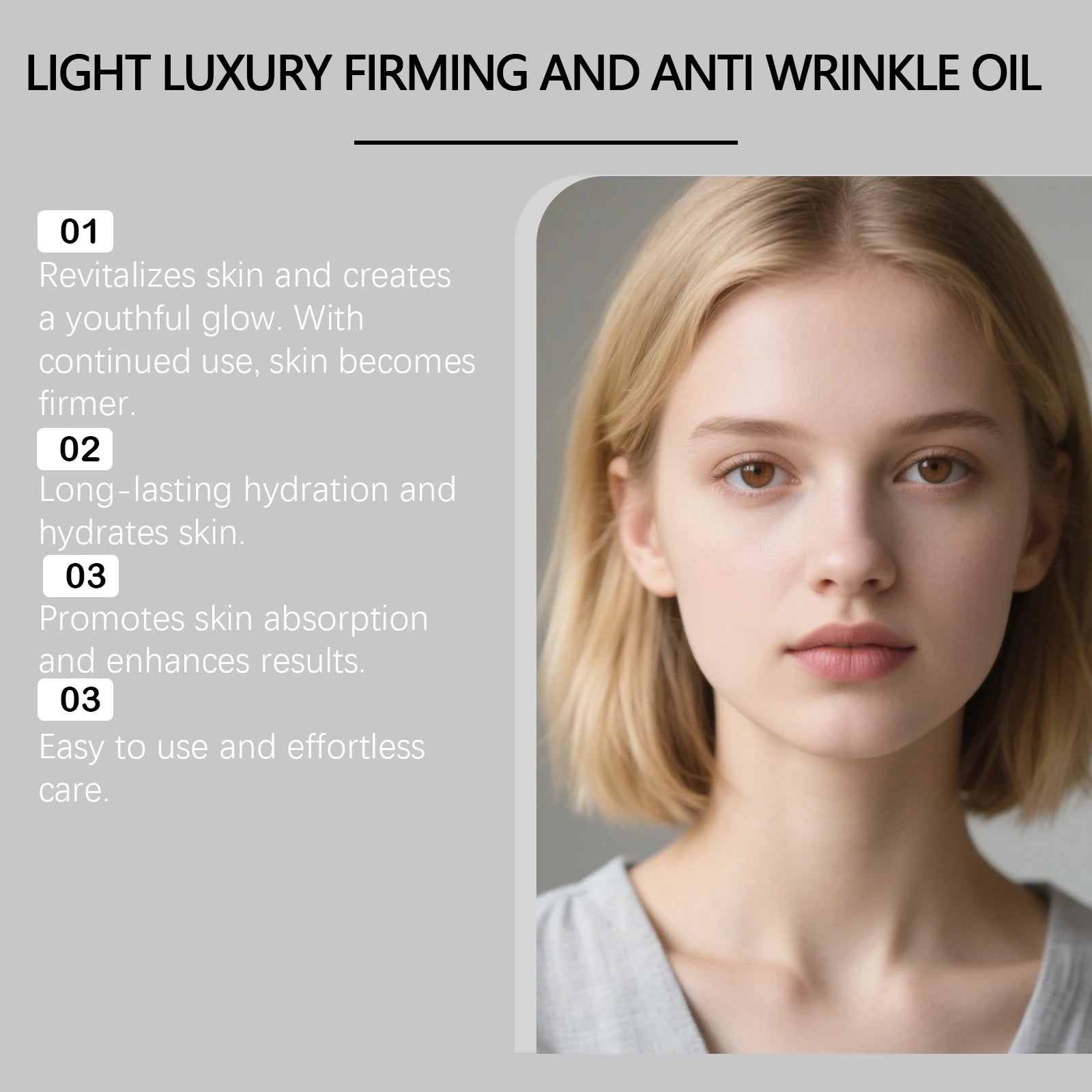 Firming Facial Care Oil Lifting Anti Wrinkle Lightens Lines Tightens Skin Nourishing Smoothing Soften Brightening Face Serum Zpaxo