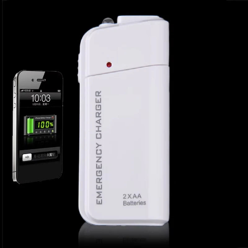USB Emergency 2 AA Battery Extender Charger Power Bank Case Iphone