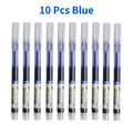 Needle Gel Pens Black Blue Red Ink Straight Liquid Pen Kawaii