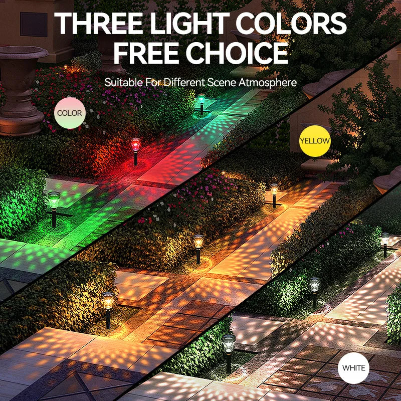 Outdoor Solar Lawn Lights Garden Decorative RGB LED Lamp Waterproof Zpaxo