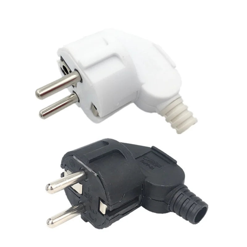 EU Plug Male Replacement AC Outlets Rewireable 16A Adapter Electeic