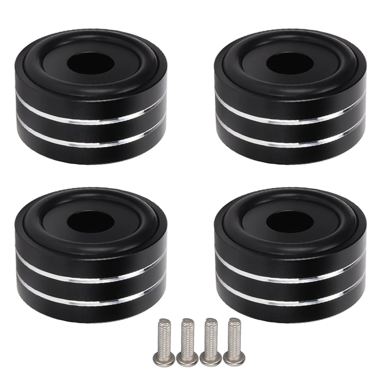 4pcs Speaker Isolation Spike Stand Foot 40x20mm / 1.57x0.78in Speaker Cone Base Mats for DAC Amplifier Recorder Meter Zpaxo