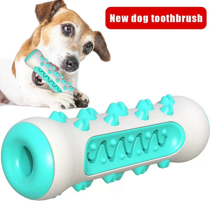 Rubber Dog Molar Toothbrush Toys Chew Cleaning Teeth Safe Puppy Dental Care Soft Pet Cleaning Toy Supplies Pet Accessories 1PC Zpaxo