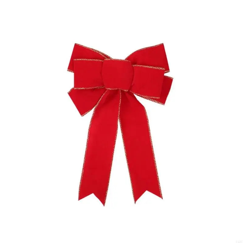 Durable Red Christmas Ribbon Loop Design Decoration Crafting Accessory
