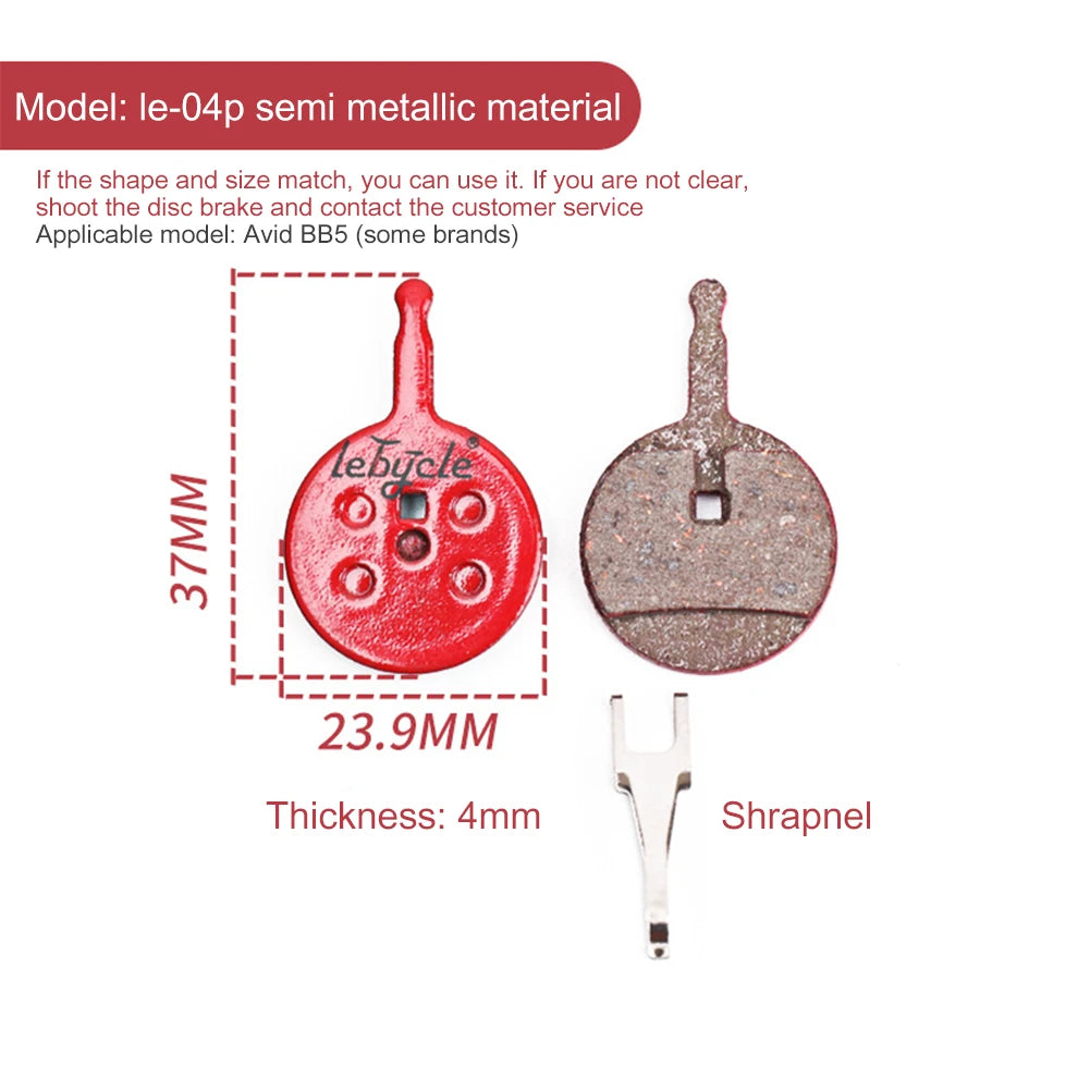 Wear-resistant Quiet Bicycle Disc Brake Pads Cycling Accessories