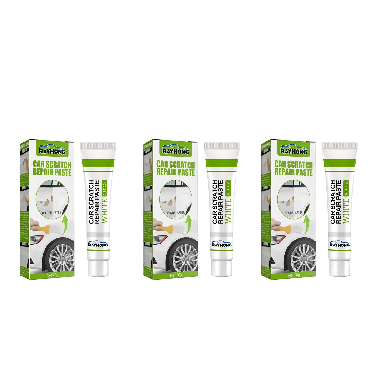 RayHong Fiberglass Repair Paste | Quick Dry Long Strand Fiber Fiberglass Repair Paste Zpaxo 3sets boxed