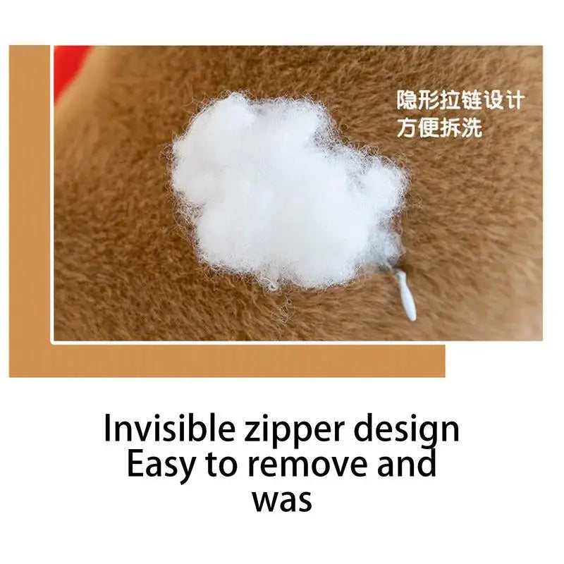 Hamburger Capybara Plush Plushies Cute Soft Doll Pillow Comfortable Zpaxo