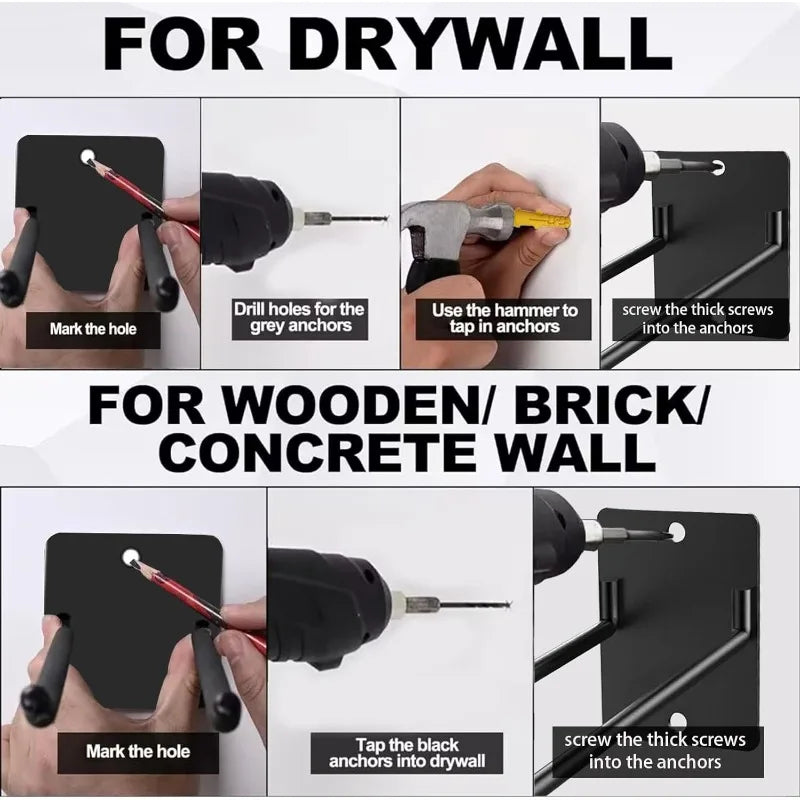 Heavy Duty Wall Hook Garage & Garden Tool Storage Organizer