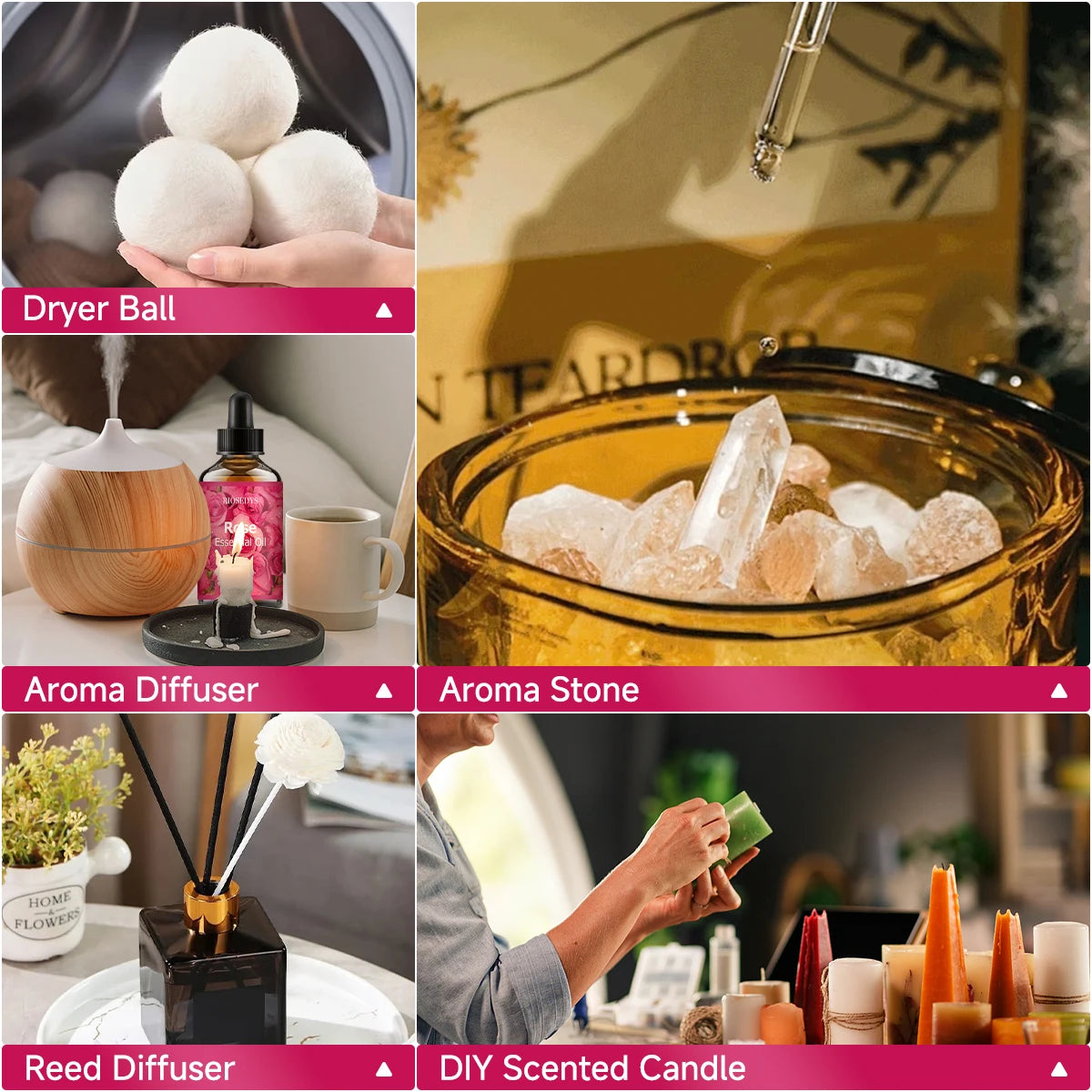 Rose Essential Oil Natural Fragrance Suitable Body Massage Treatments Zpaxo