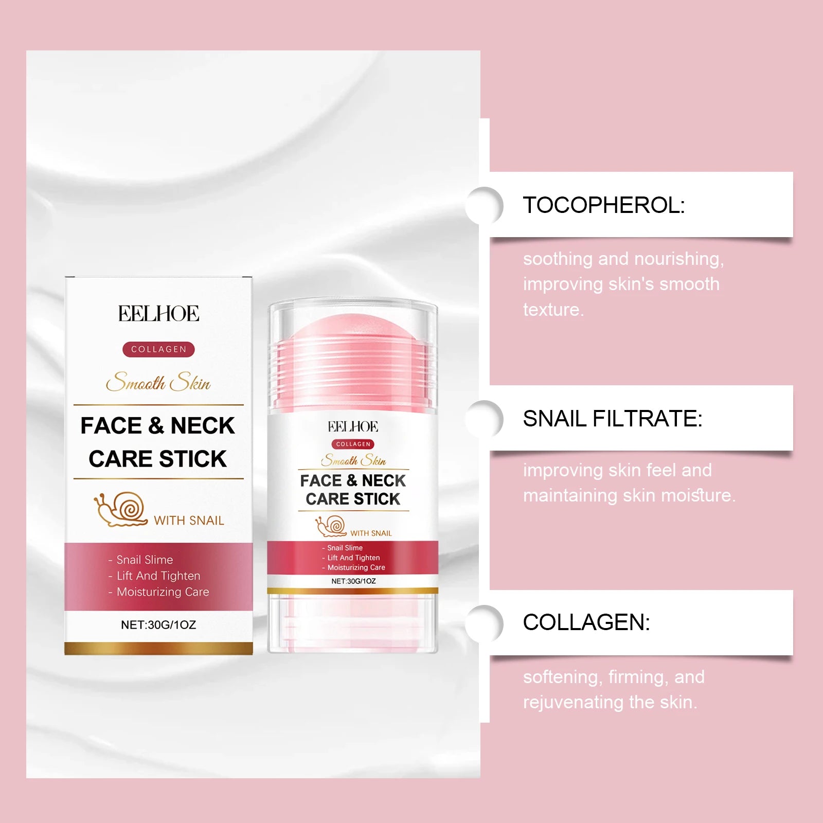 EELHOE Collagen Cream Stick – Face & Neck Firming Anti-Aging Firming Cream Stick Zpaxo