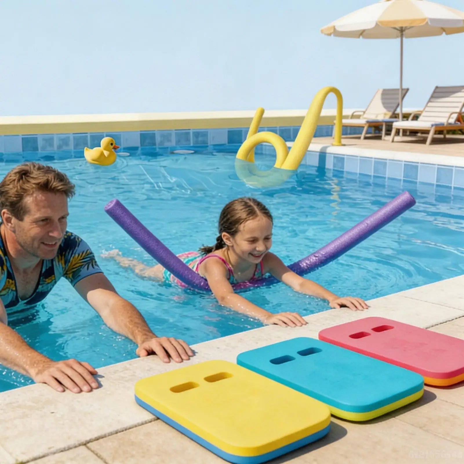 Multi Purpose Foam Pool Noodles Float Stick Connector Kids Adults