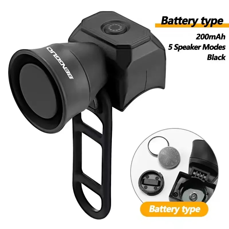 Mountain Bicycle Electronic Horn Bike Charging Waterproof Bell Riding