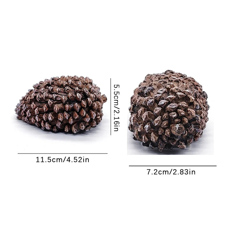 Outdoor Pinecone Spare Garden Key Box Rock Hidden Hide Stone Security