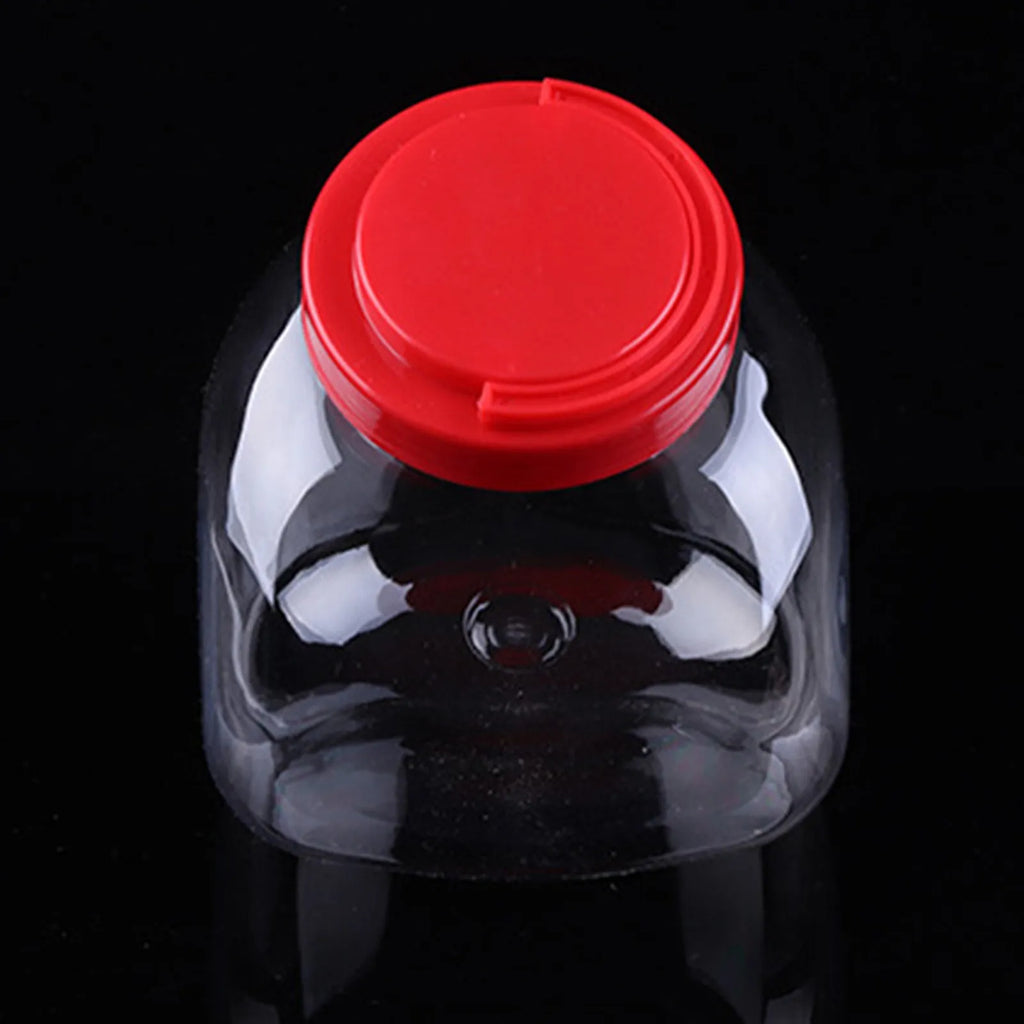 Clear Plastic Candy Jar Transparent Storage Bottle Large Wide Mouth Candy Container Cookie Jar Kitchen Countertop Storage