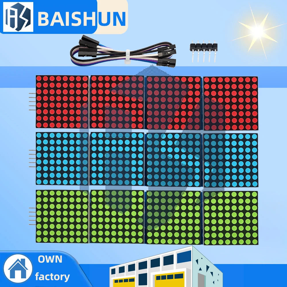MAX7219 4-in-1 Dot Matrix LED Module 5-Pin Serial Interface Arduino Zpaxo