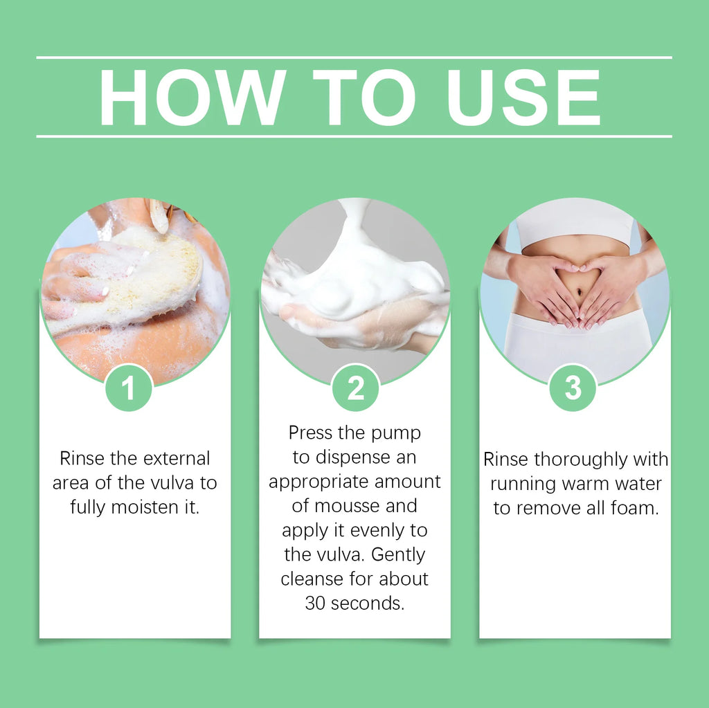 Herbal Women's Intimate Care Mousse – Odor Relief & pH Balance Intimate Care Mousse Zpaxo