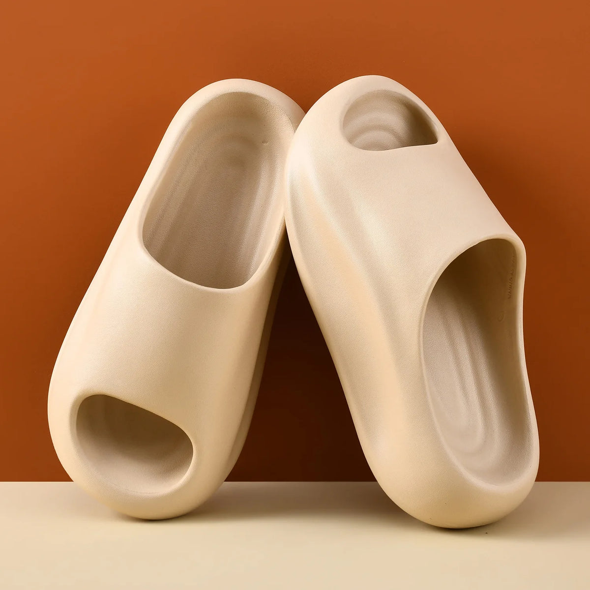 2025 Slippers Women Wear Sandals Couple Thick Bottom Step Shoes Zpaxo Khaki 39-40
