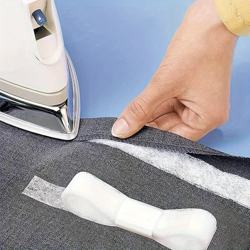 Iron-On Hem Tape 2 Rolls – Black & White Fusible Web Sewing