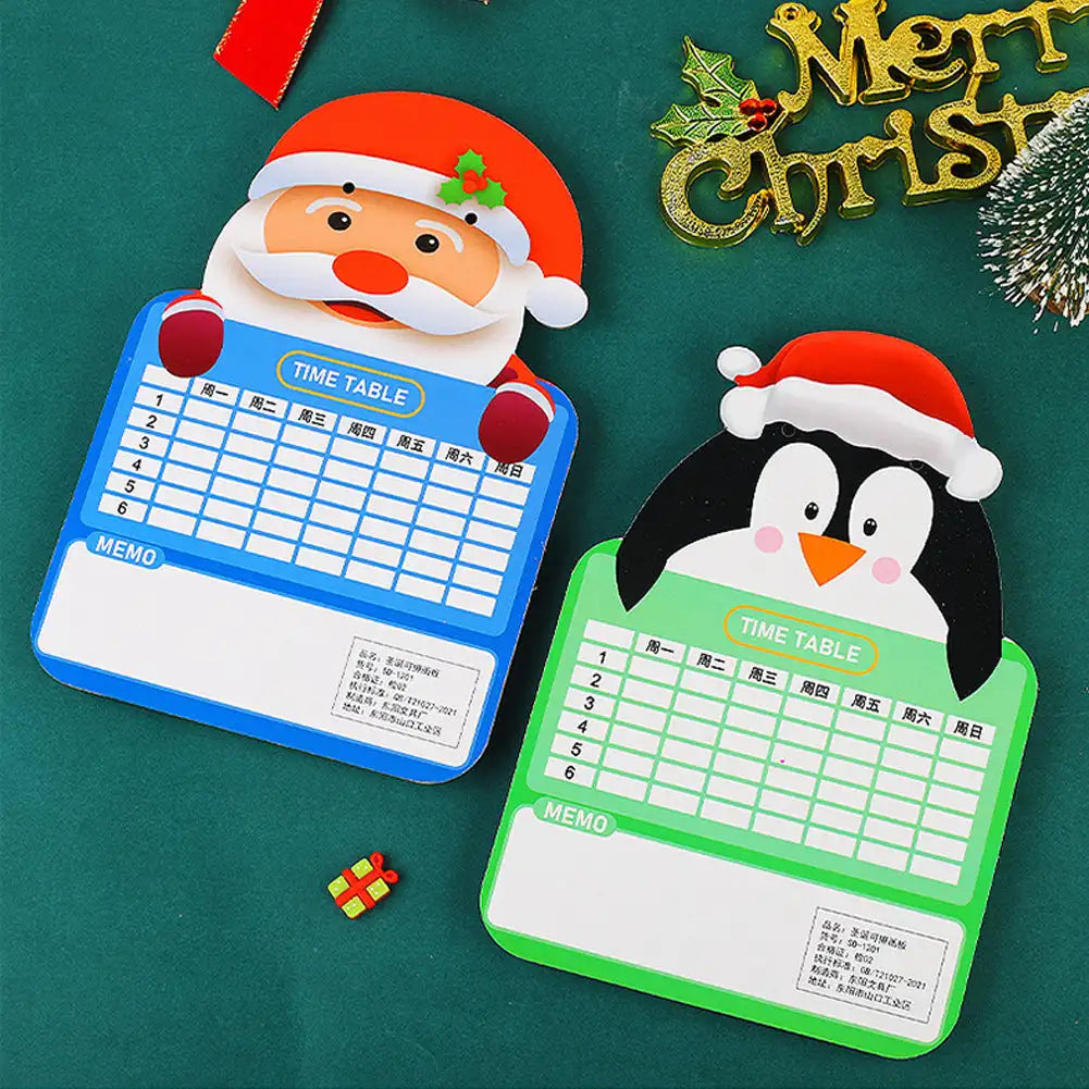 Kids Christmas Double-Sided Reusable Whiteboard – Cartoon Animal