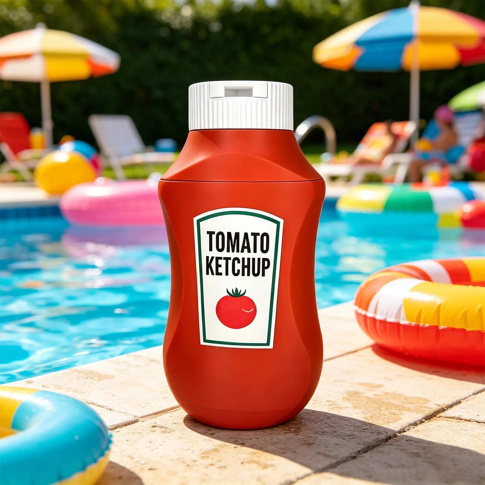 Soda Can Sleeve Non-Slip Novelty Bottle Holder Fit 330 ML Tomato Sauce Bottle Shape Beer Can Sleeve for Coffee Soda Water Cooler Zpaxo