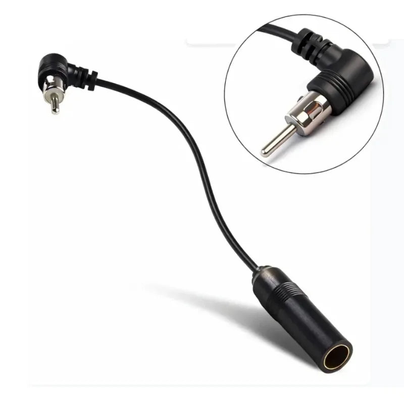 Car AM/FM Antenna Adapter – Elbow Male to Female Cable
