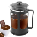 Stainless Steel Tea Coffee Brewer with Filter Heat-Resistant Anti-Rust Multifunctional with Handle Tea Maker for Making Coffee Zpaxo black-350ML