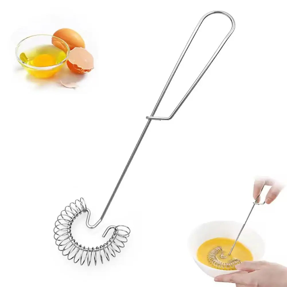 Manual Stainless Steel Spring Egg Beater & Hand Whisk Manual Egg Beater Zpaxo C