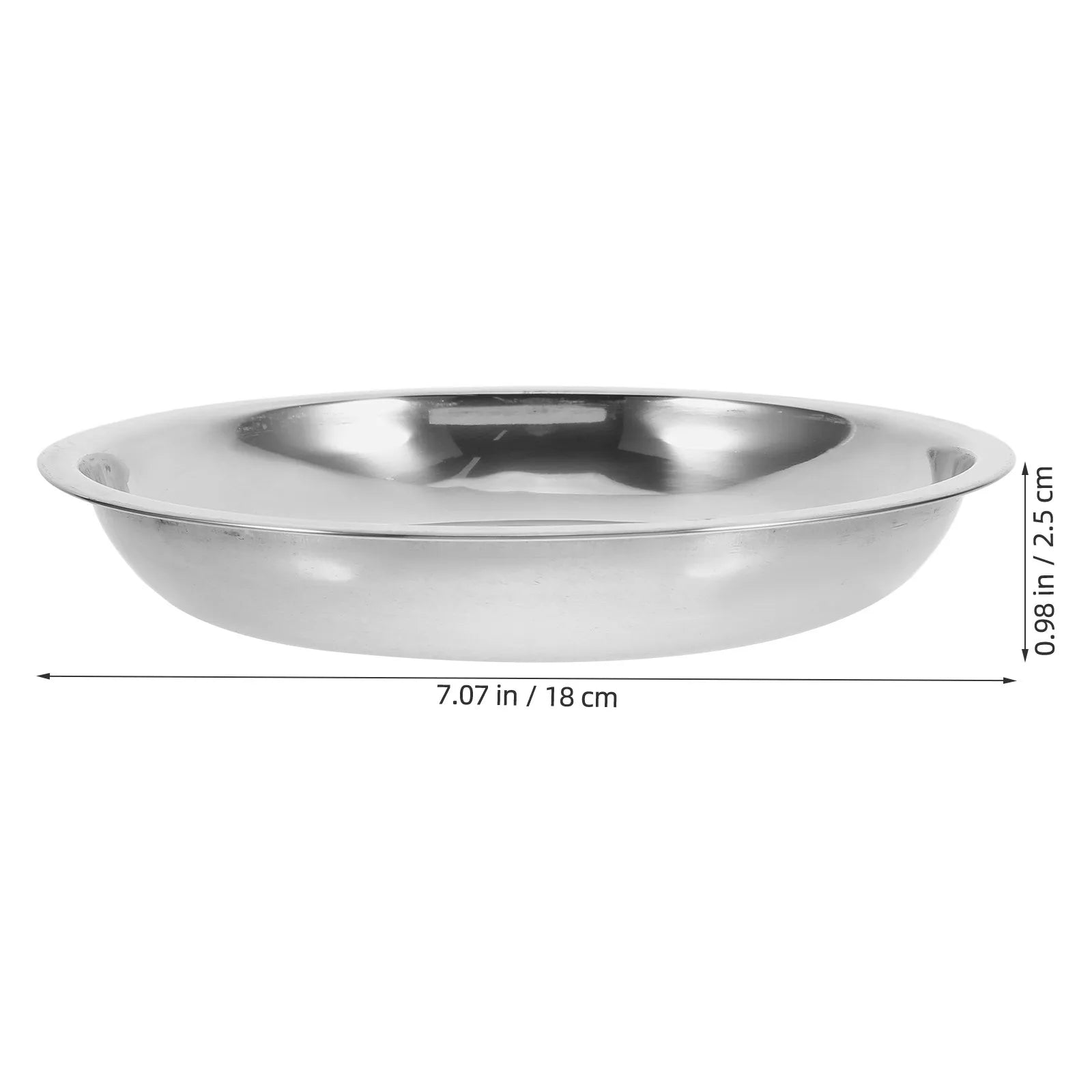 Stainless Steel Pet Bowls Indoor Cats Dogs Safe Rounded Edges Easy