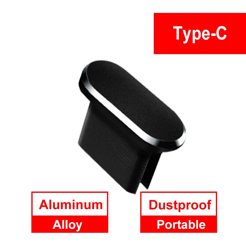 Type C Dust Plug Protects Charging Jack Opening SIM Card Pin Combo For Phone Charging Port Office Home Device Care Port Cover Zpaxo Metal for type-c