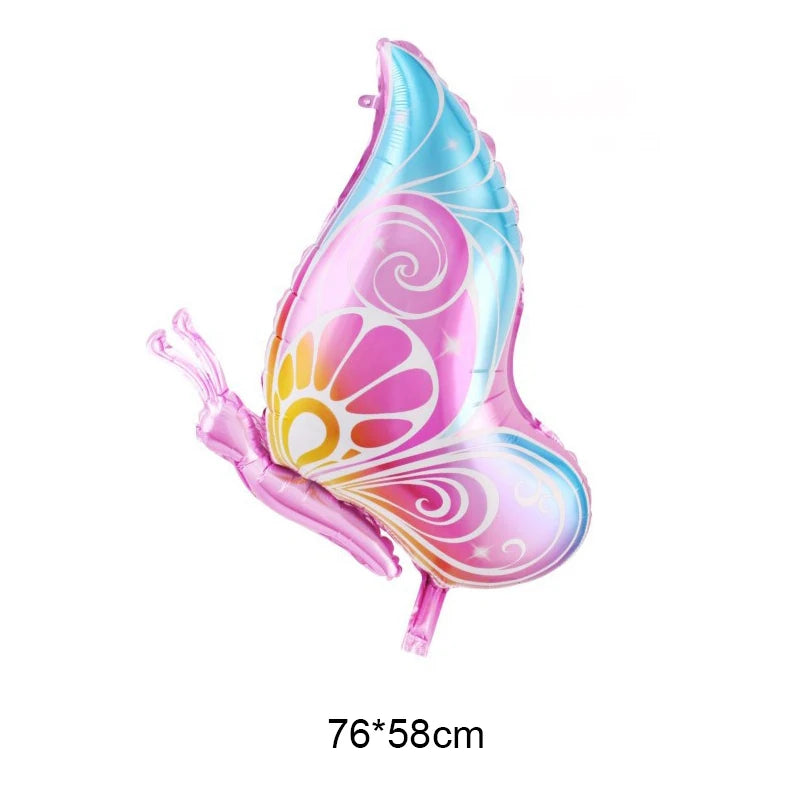 Large Butterfly Aluminum Foil Balloons Helium Air Globos Birthday