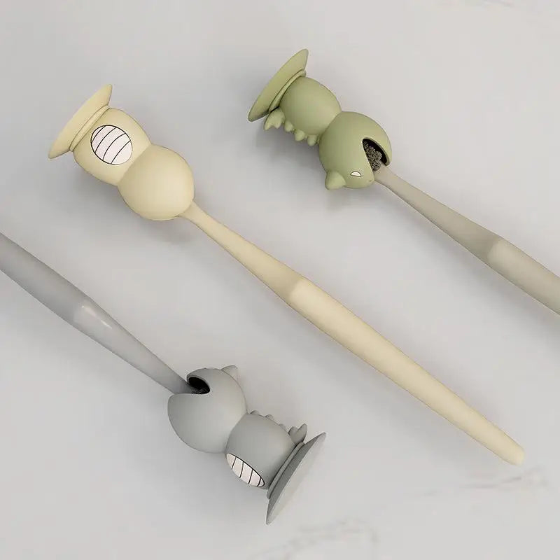Multifunctional Cartoon Silicone Small Fish Toothbrush Holder Base Zpaxo