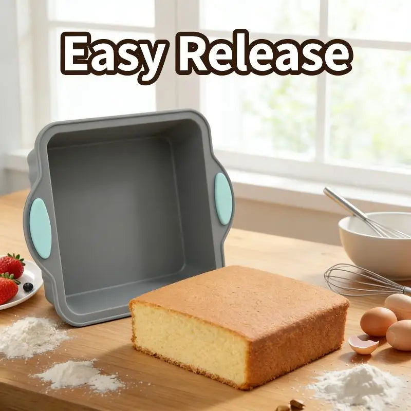 3-Piece Silicone Baking Tray Set – Non-Stick Metal Reinforced