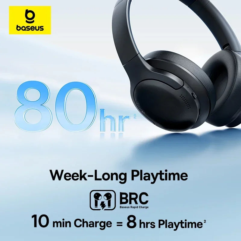 Baseus BH1 Lite Wireless Headphones Bluetooth 6 0 ENC Clear Call