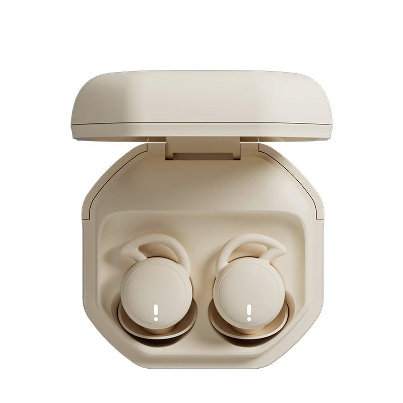 Wireless Earbuds Sleeping Invisible Small Bluetooth Earphones Mini Zpaxo Ivory