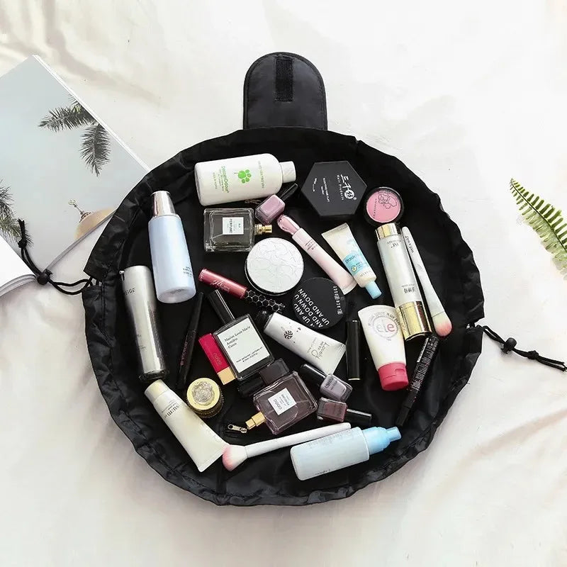 Women Drawstring Cosmetic Bag Travel Storage Makeup Organizer Female