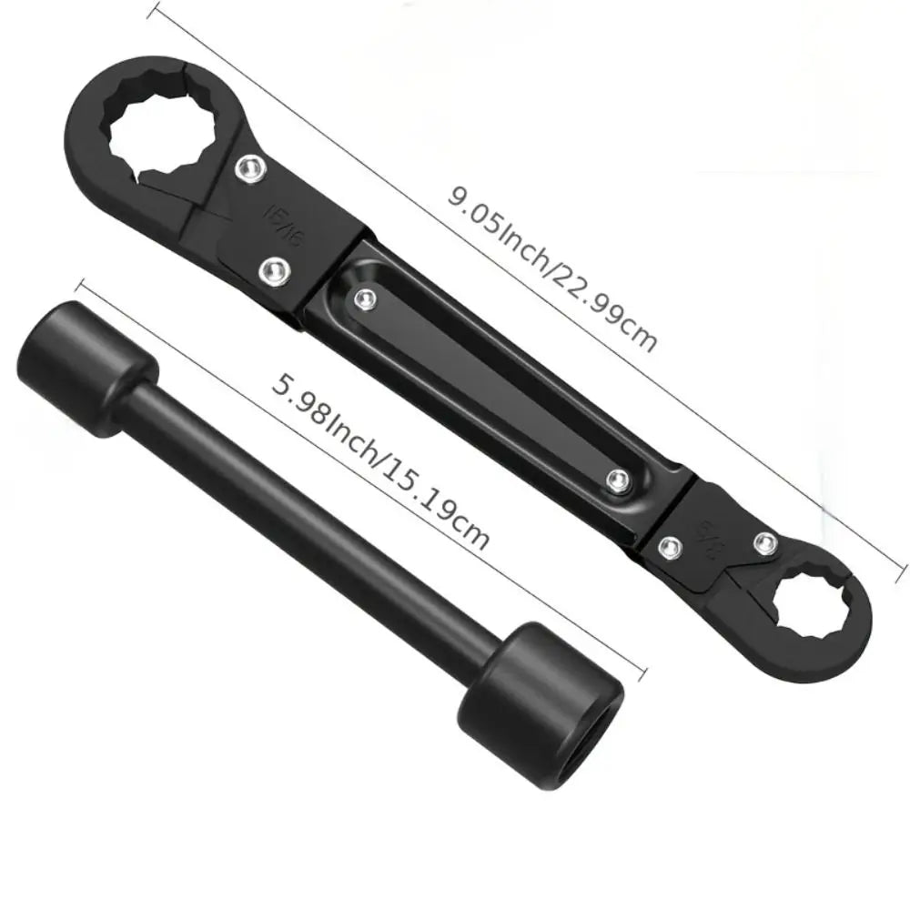 Carbon Steel Material Double Headed Wrench Multi-functional Design Professional Tool Tire Auto Repair Wrench Double Headed Zpaxo