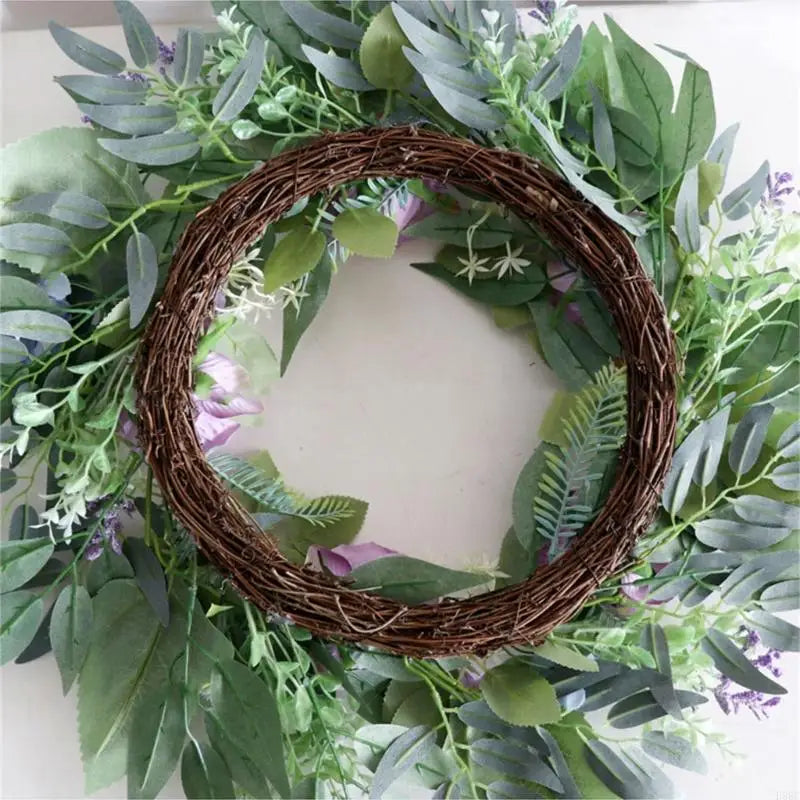 Artificial Purpler Rose Wreath Realistic Flower Wedding Party Inside