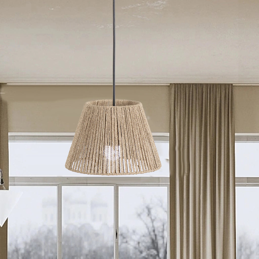 Hanging Lamp Shade Accessories Replacement Handmade Rope Woven Zpaxo