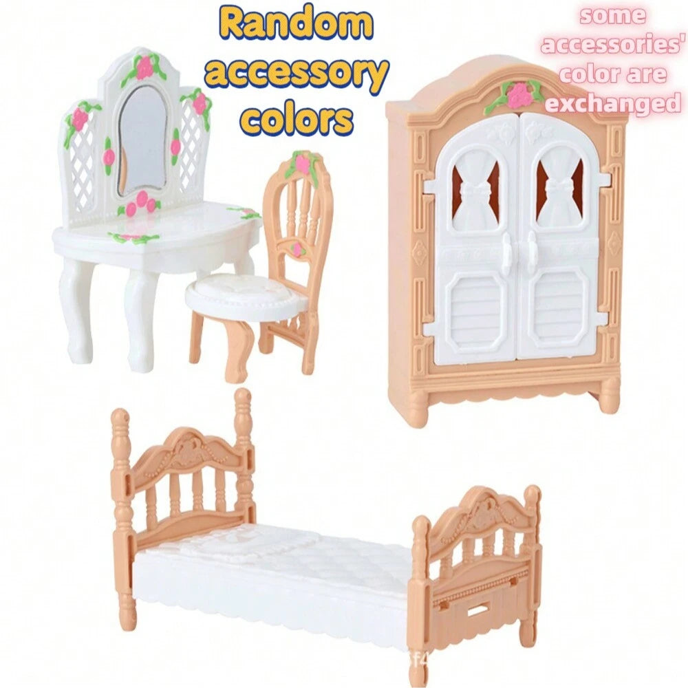 Dollhouse Furniture Miniature 1 12 Scale Dolls House Accessories Cat Zpaxo Bedroom Sets